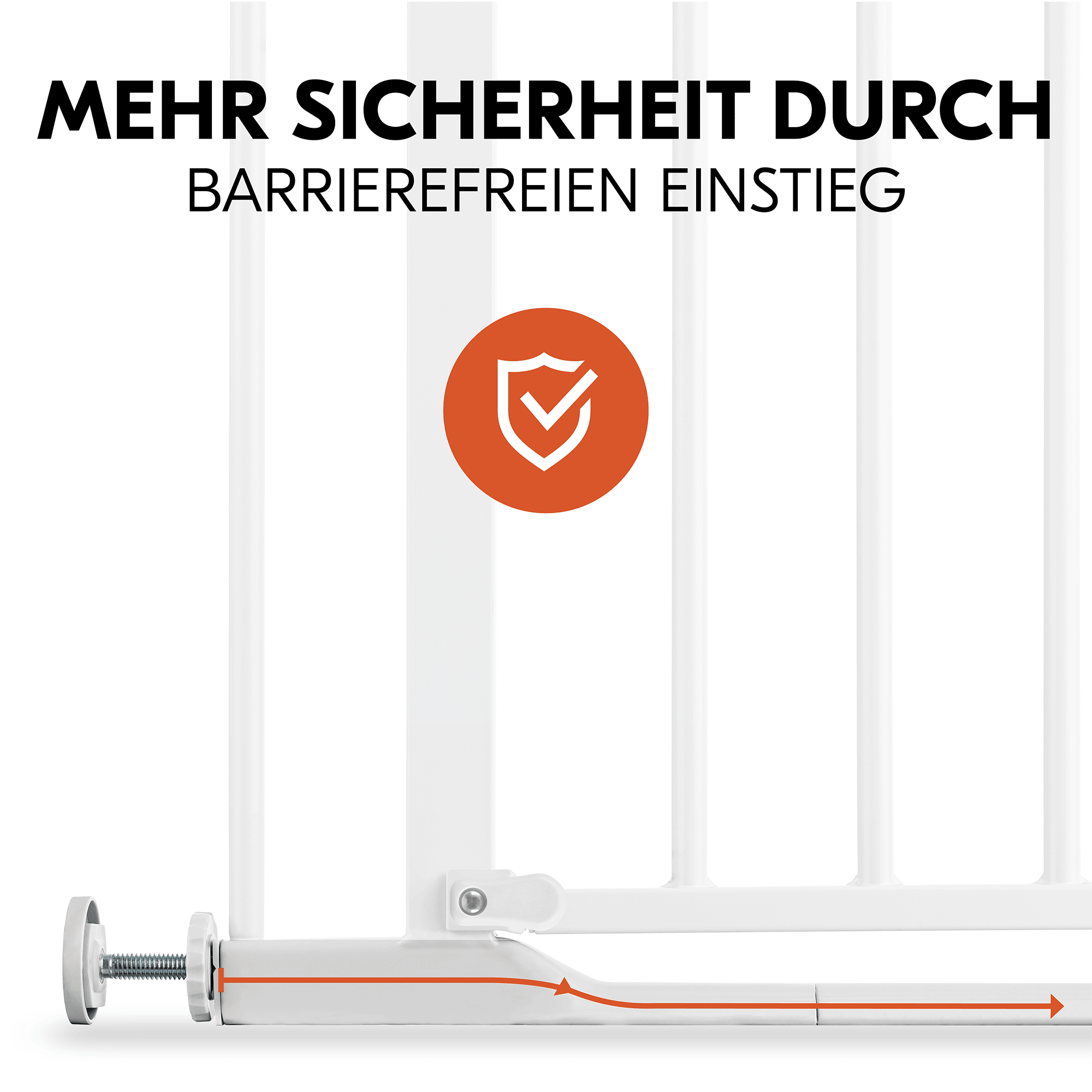 Tür- & Treppenschutzgitter, hauck, Weiß – Produktansicht