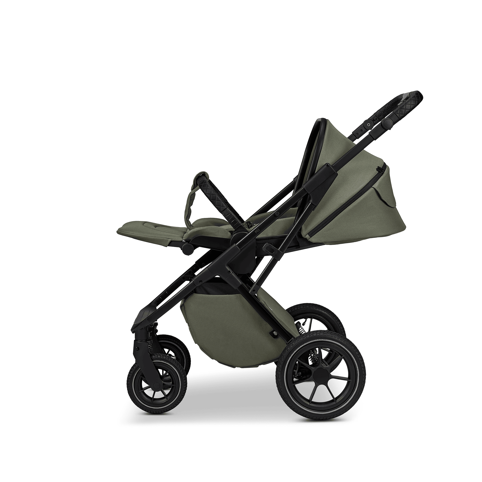 Kombi-Kinderwagen, MOON, Grün – Produktansicht