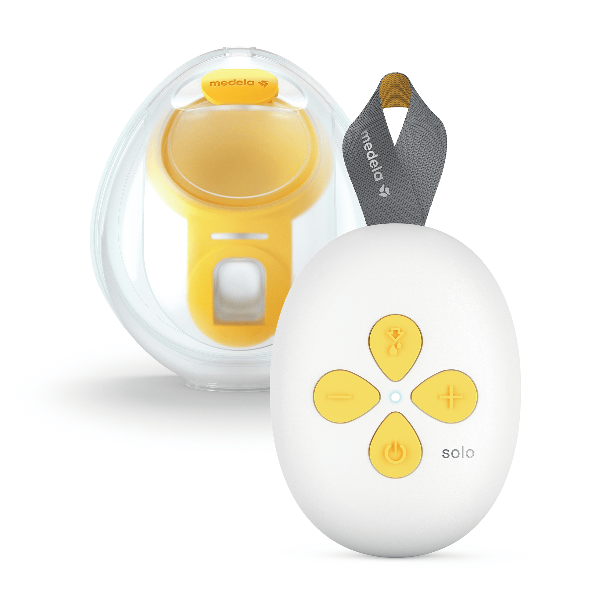 Hands Free Milchpumpen, medela, Gelb – Produktansicht