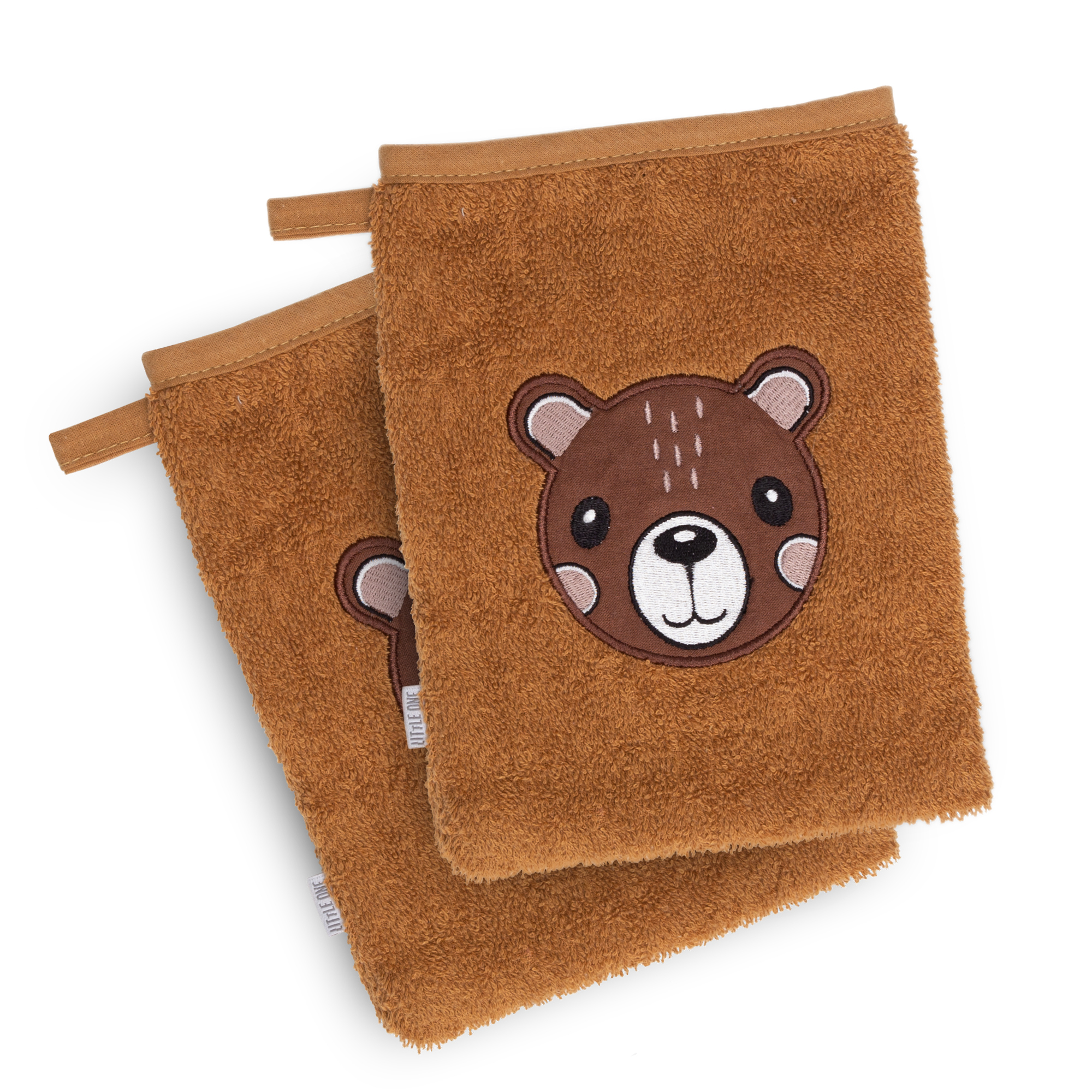 Waschlappen, LITTLE ONE, Braun – Produktansicht