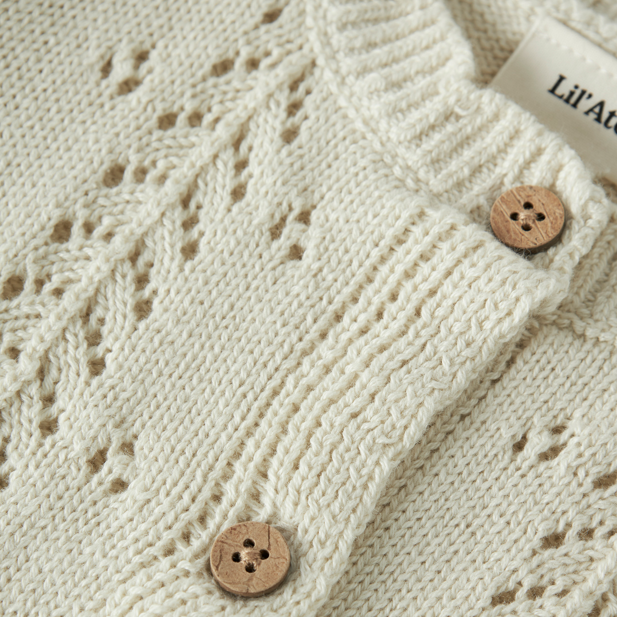 Sweat-, Fleece- & Strickjacken, Lil' Atelier, Beige – Produktansicht