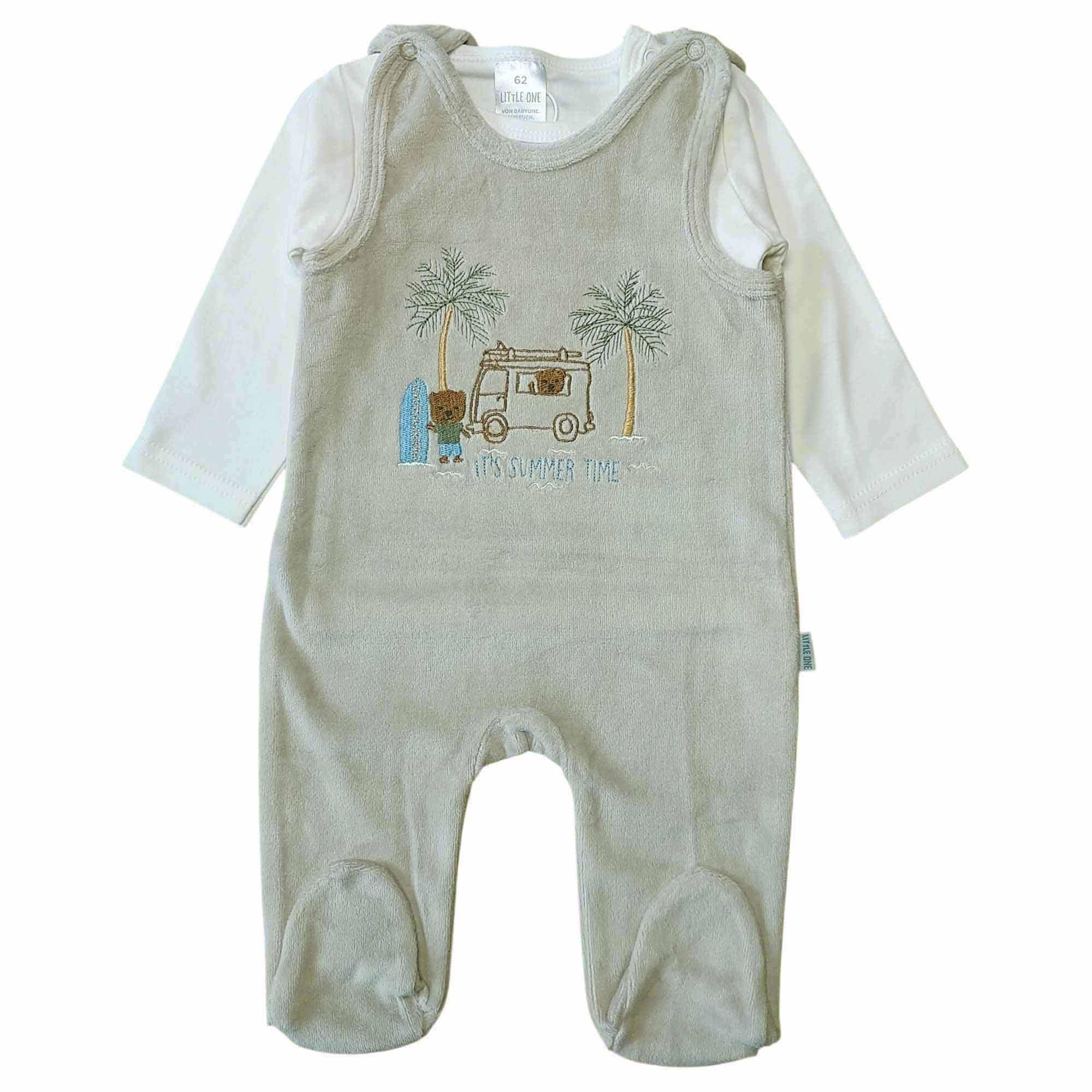 LITTLE ONE, LITTLE ONE, Beige – Besonderheit: Set bestehend aus Strampler und Langarmshirt