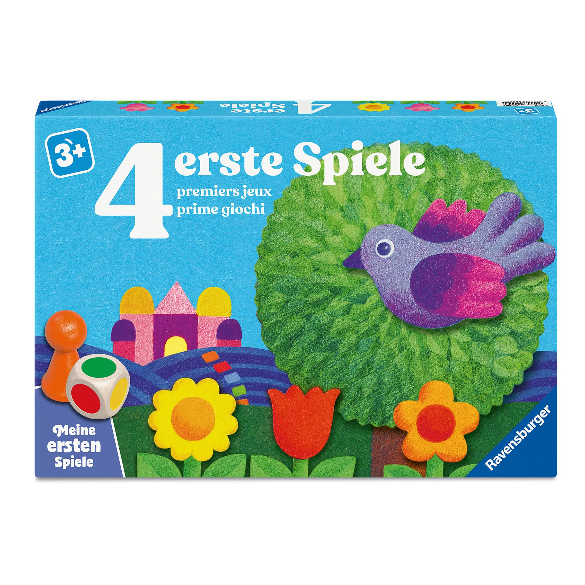 Kinderspiele, Ravensburger, Blau – Besonderheit: 4 leicht verständliche Farbwürfelspiele 