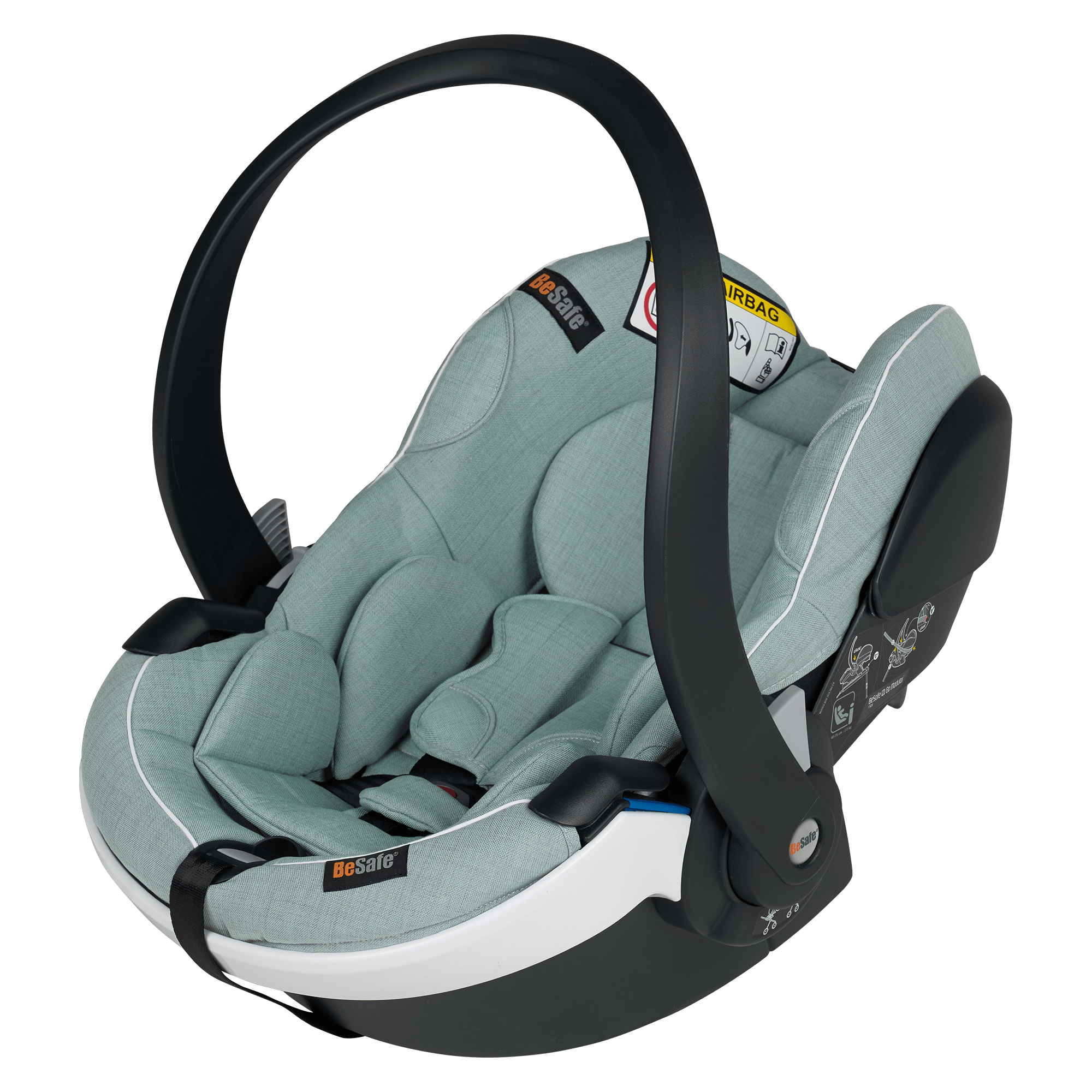 Babyschalen 0-13 kg, Gruppe 0+, BeSafe, Grün – Produktansicht