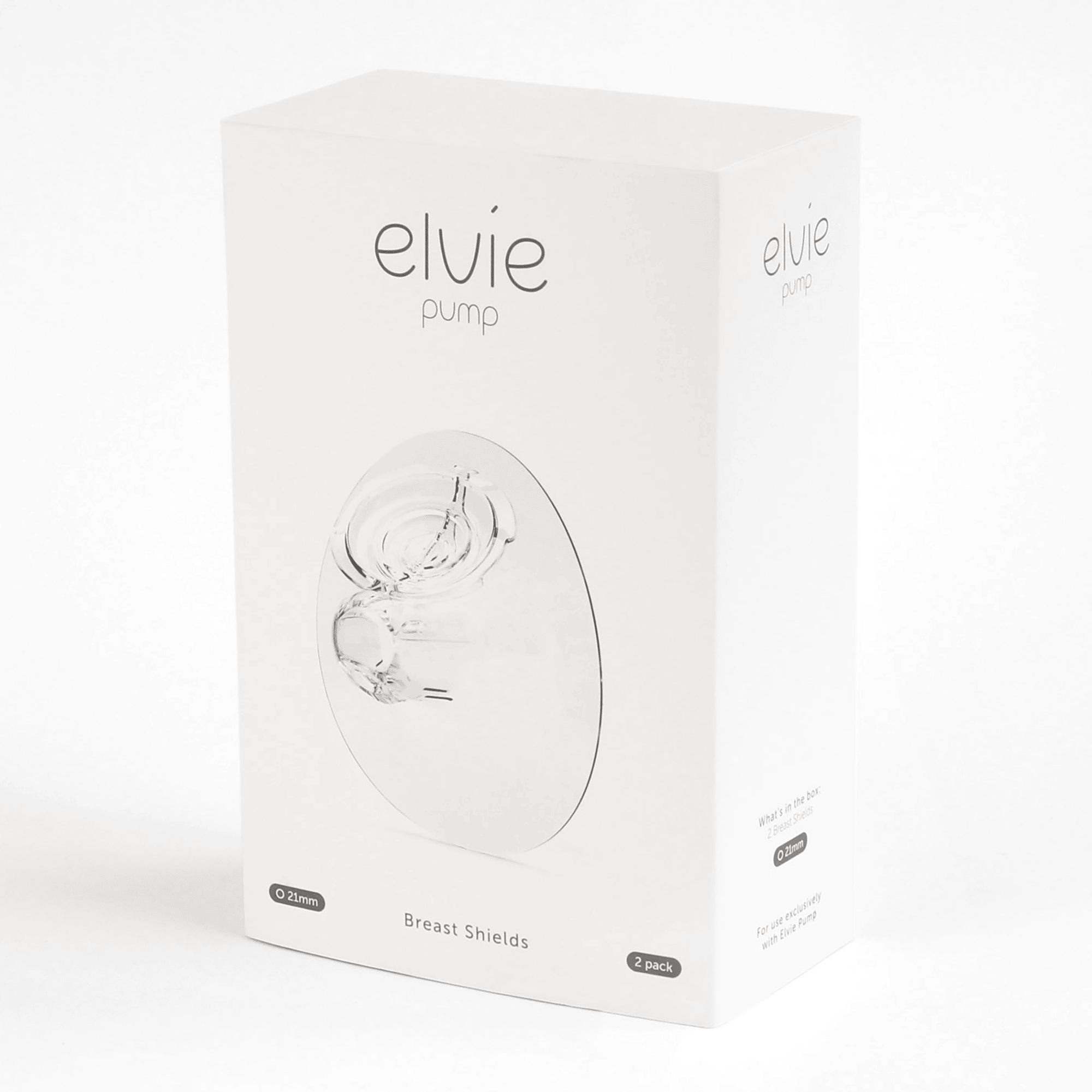 Milchpumpen, elvie, Transparent – Produktansicht