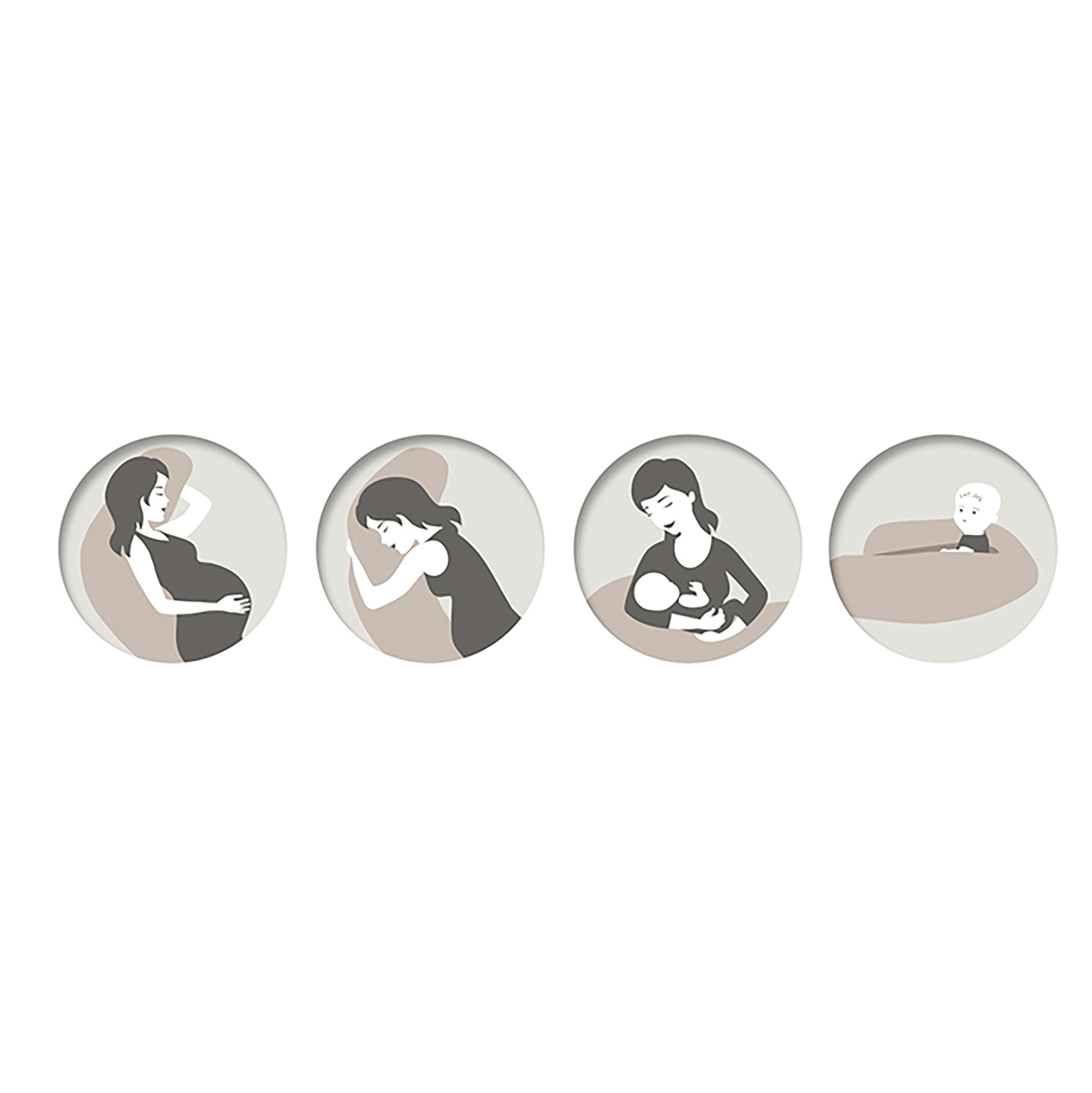 Stillkissen, THERALINE, Beige – Produktansicht