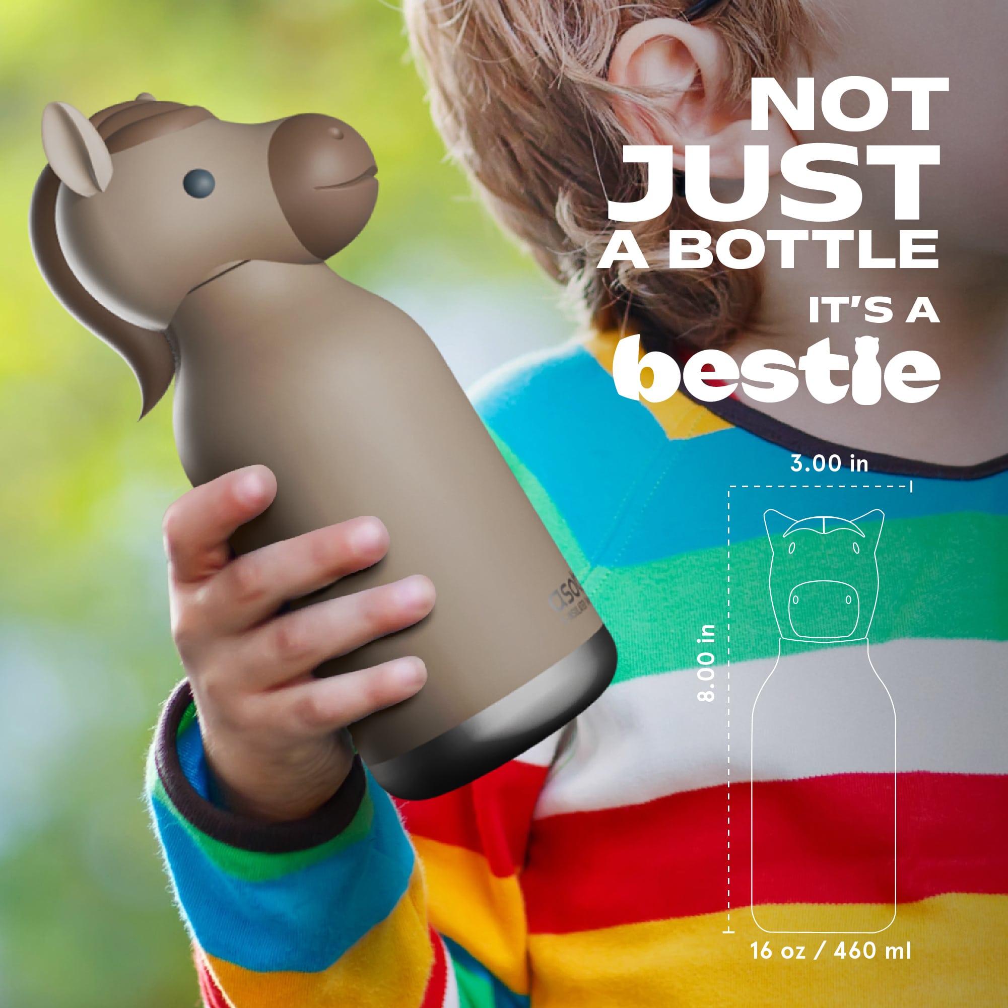 Thermoflaschen, ASOBU, Braun – Besonderheit: BPA-frei, auslaufsicher & kinderleicht zu bedienen