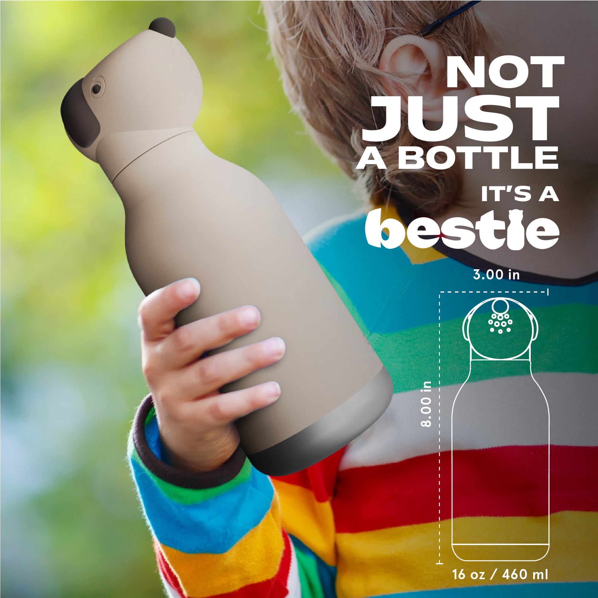 Thermoflaschen, ASOBU, Braun – Besonderheit: BPA-frei, auslaufsicher & kinderleicht zu bedienen