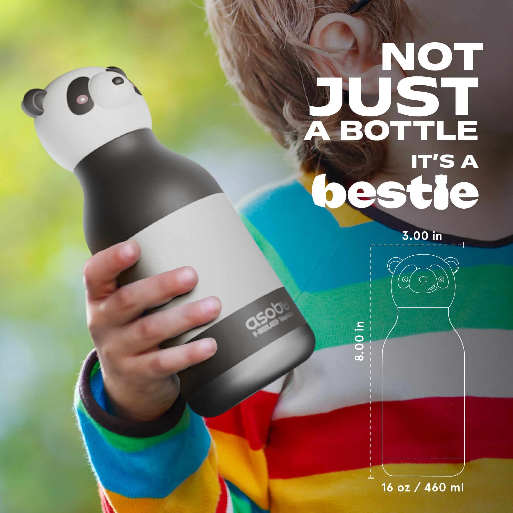 Thermoflaschen, ASOBU, Schwarz – Besonderheit: BPA-frei, auslaufsicher & kinderleicht zu bedienen