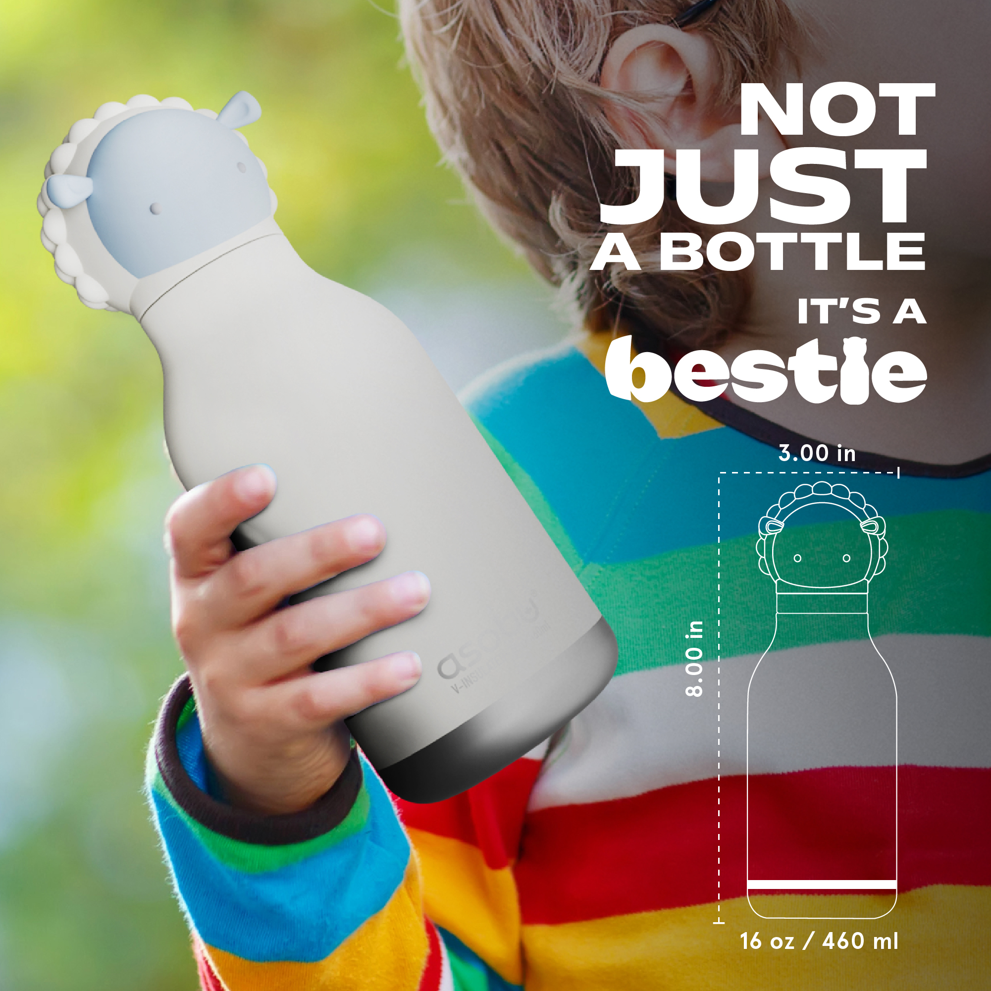 Thermoflaschen, ASOBU, Weiß – Besonderheit: BPA-frei, auslaufsicher & kinderleicht zu bedienen