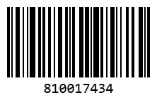 Es handelt sich um einen Scancode mit der Nummer 810017434