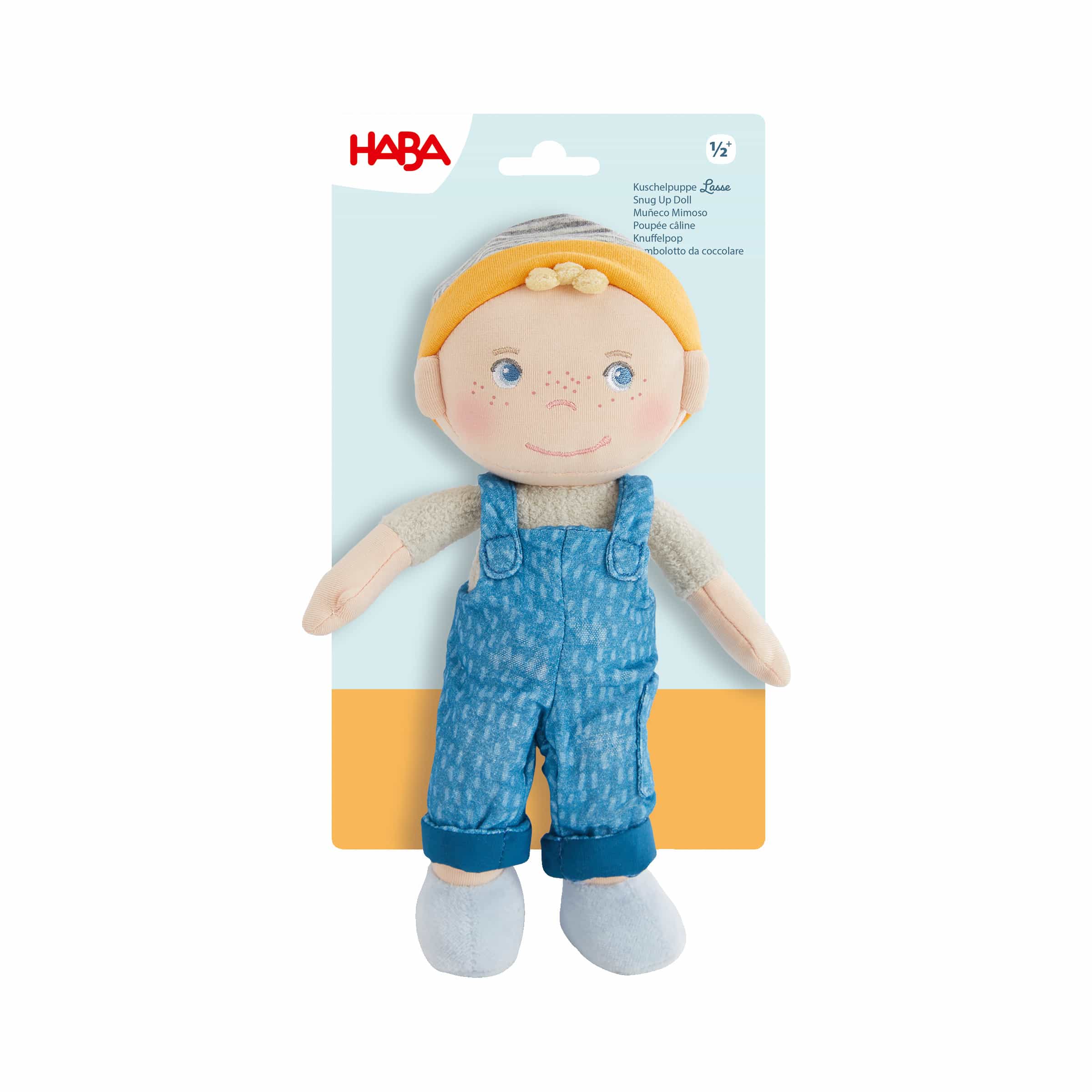 Puppen & Puppenwagen, HABA, Blau – Produktansicht