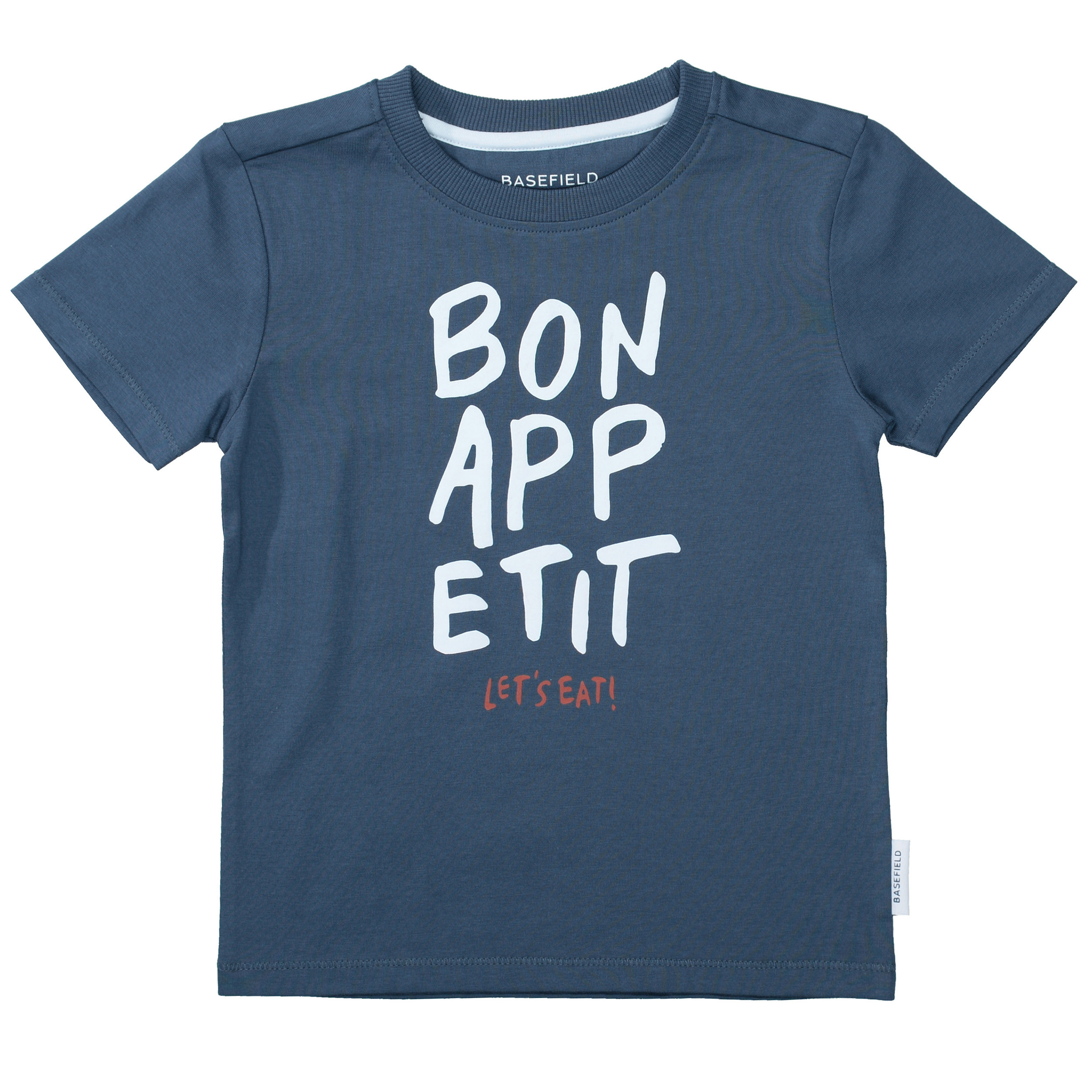 Kurzarmshirts, BASEFIELD, Blau – Produktansicht