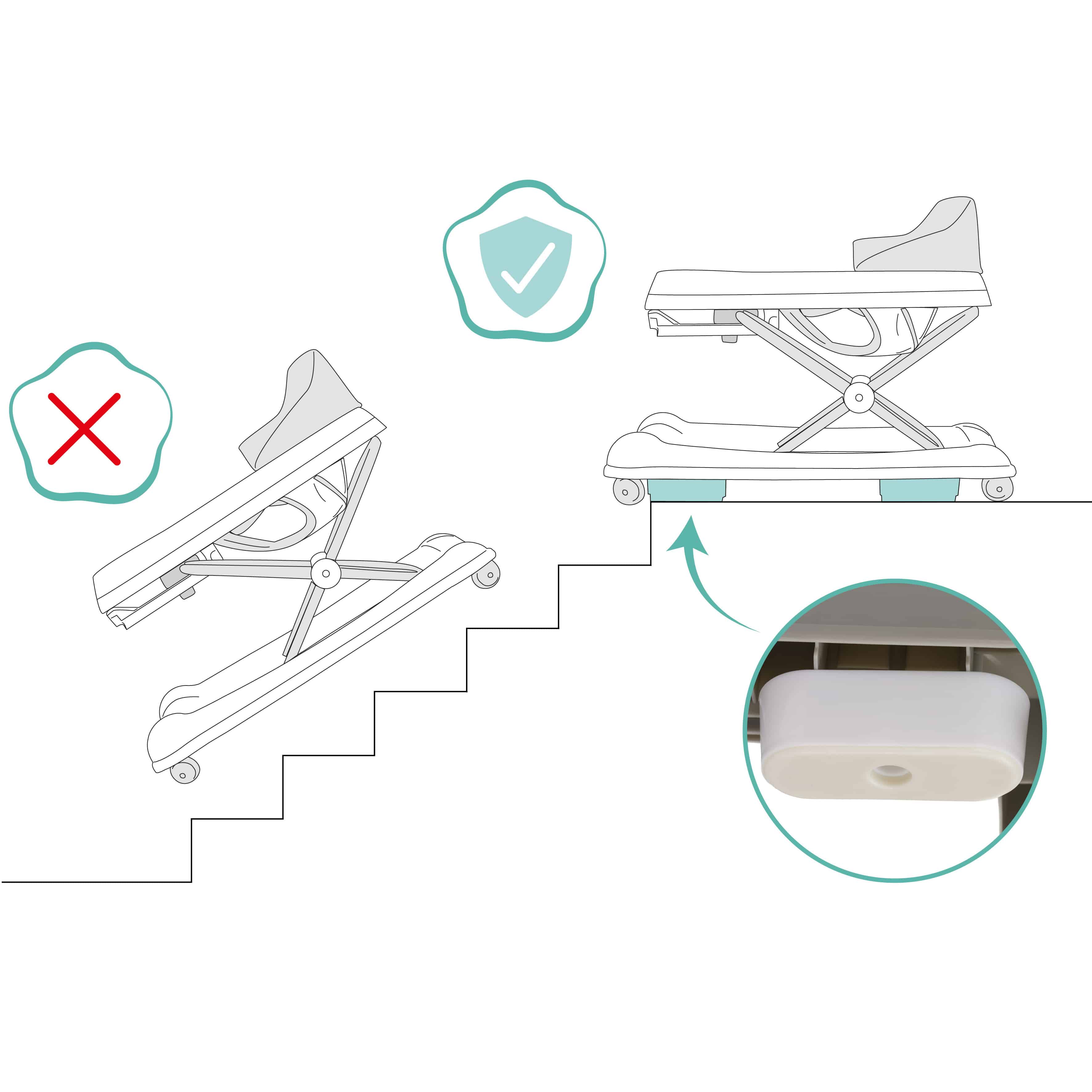 Lauflernwagen, fillikid, Grau – Produktansicht