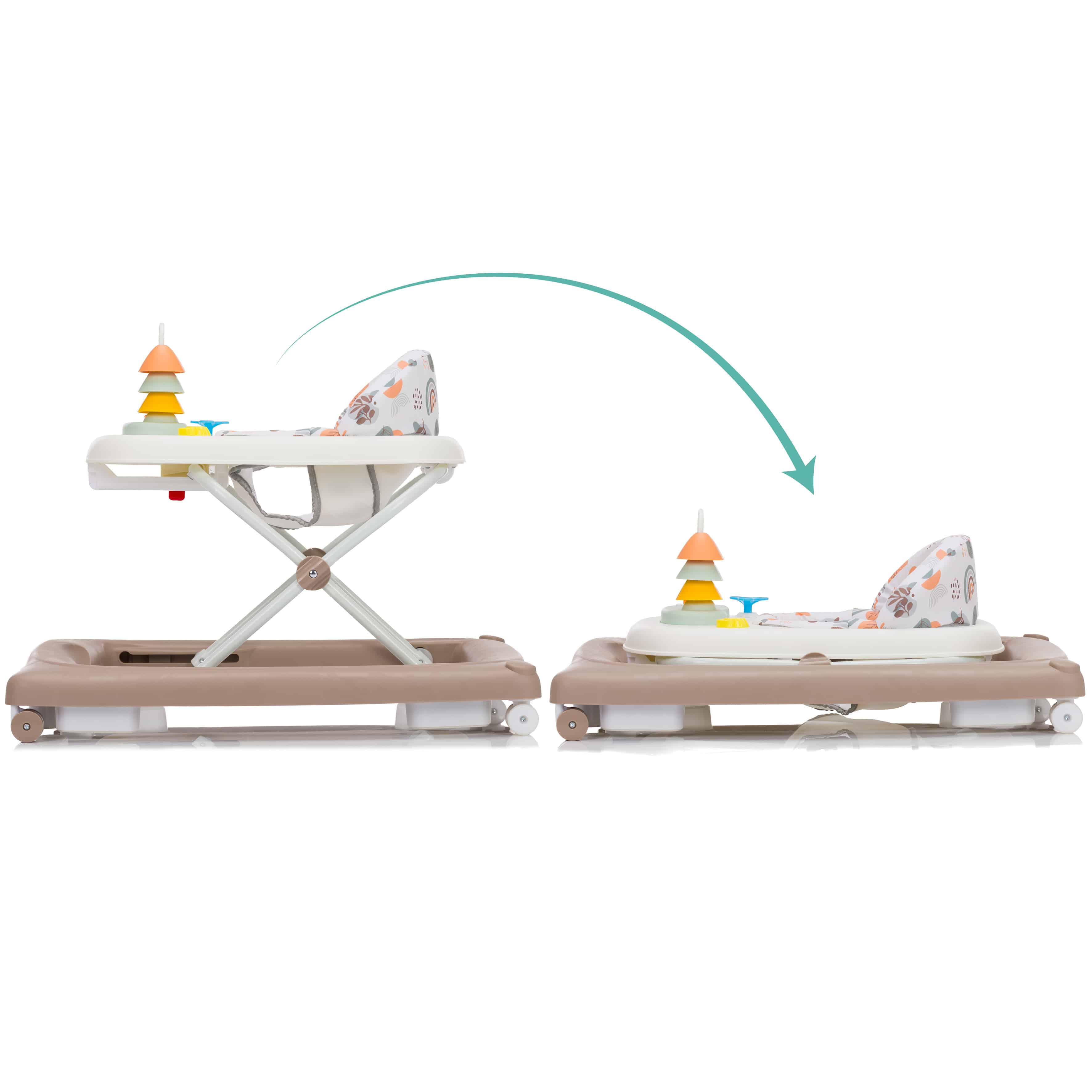 Lauflernwagen, fillikid, Braun – Produktansicht