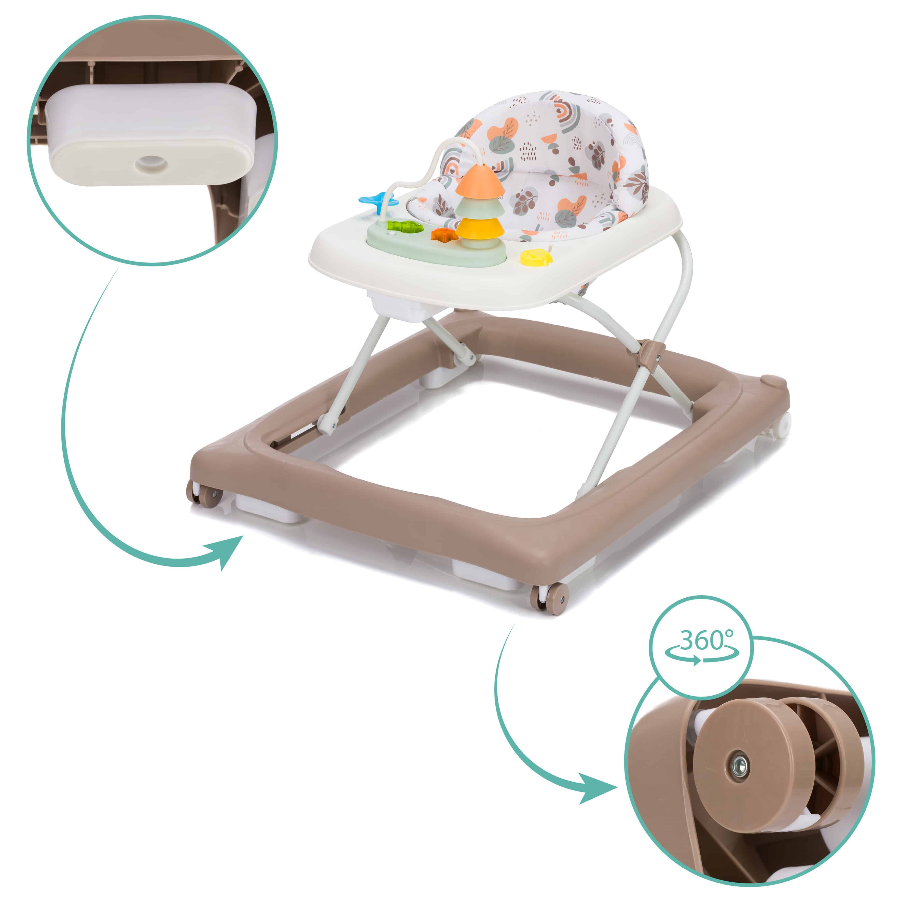 Lauflernwagen, fillikid, Braun – Produktansicht