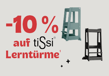 -10% auf tissi Lerntürme. Lernturm in grün und und oliv abgebildet.