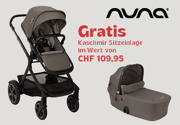 Nuna Gratis Kaschmir Sitzeinlage im Wert von CHF 109,95 beim Kauf eines Demi Sets.