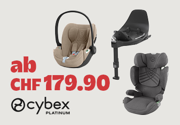 Cybex Platinum T-Line. Verschiedene Modelle abgebildet. Ab CHF 179,90.