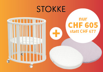 Stokke Sleepi Bett + Matratze + Spannbettuch nur CHF605  statt CHF 677 