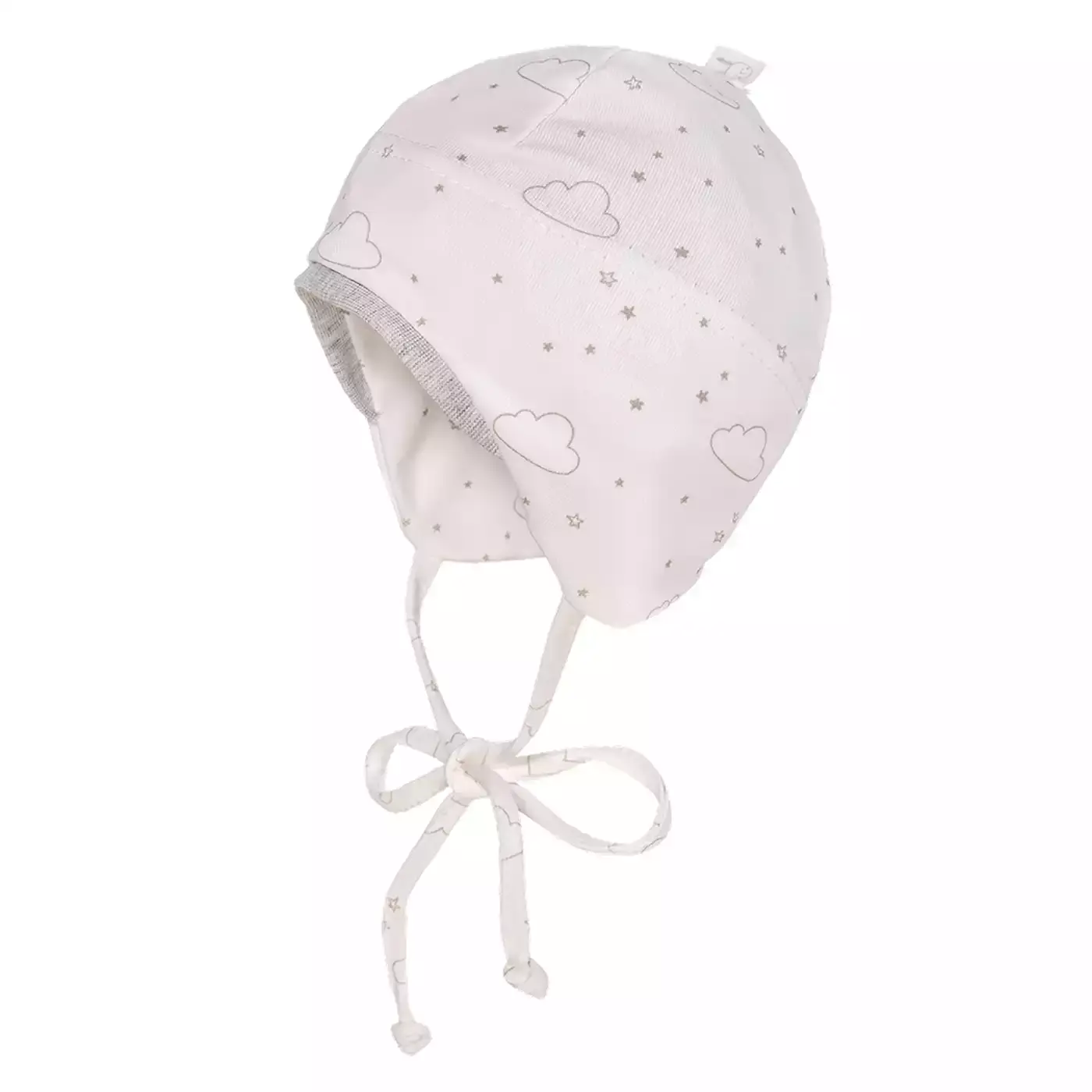 Newborn Mütze MaxiMo Grau Weiß 2001580175605 1
