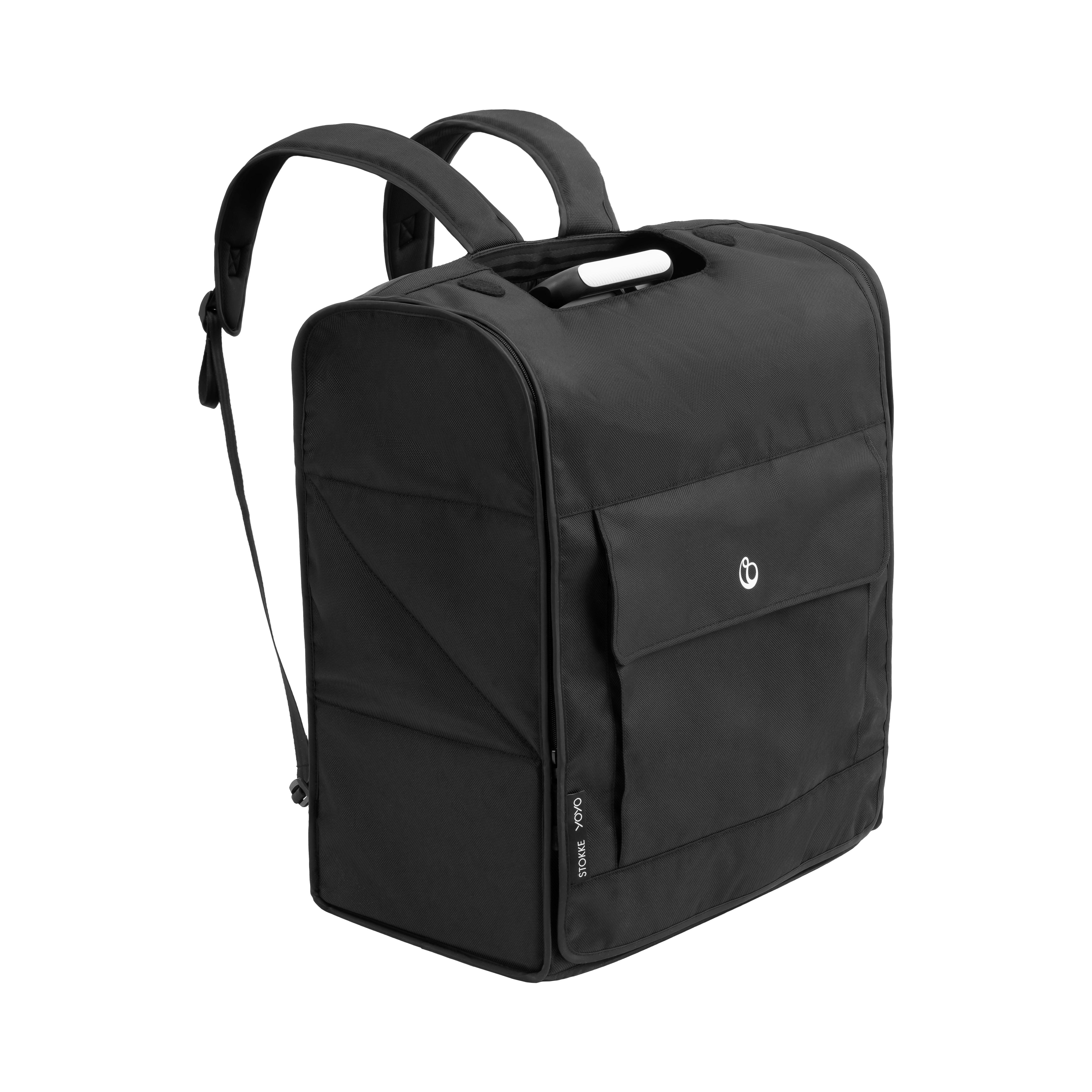 Reisezubehör, STOKKE, Schwarz – Besonderheit: maßgeschneiderter Rucksack für den YOYO⁵ Kinderwagen