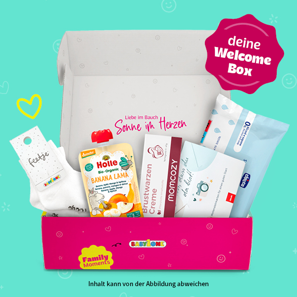  offene Welcome Box mit den Produkten 