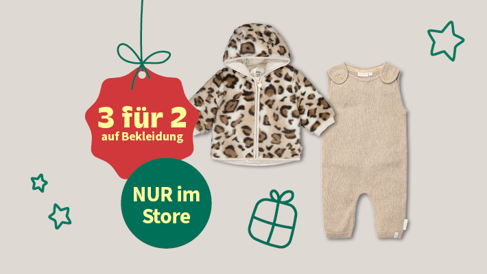 3für2 auf Bekleidung - Nur im Store
