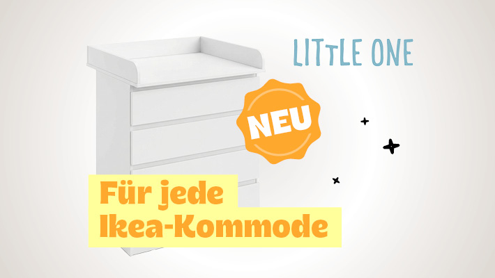 Little One, neu: Wickelaufsatz geeignet für jede IKEA Kommode.