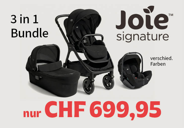 3in1 Bundle: Joie Signature Finiti 3-in-1 Bundle für CHF 699,95. Kinderwagen, Buggy und Babyschale. Verschiedene Farben.