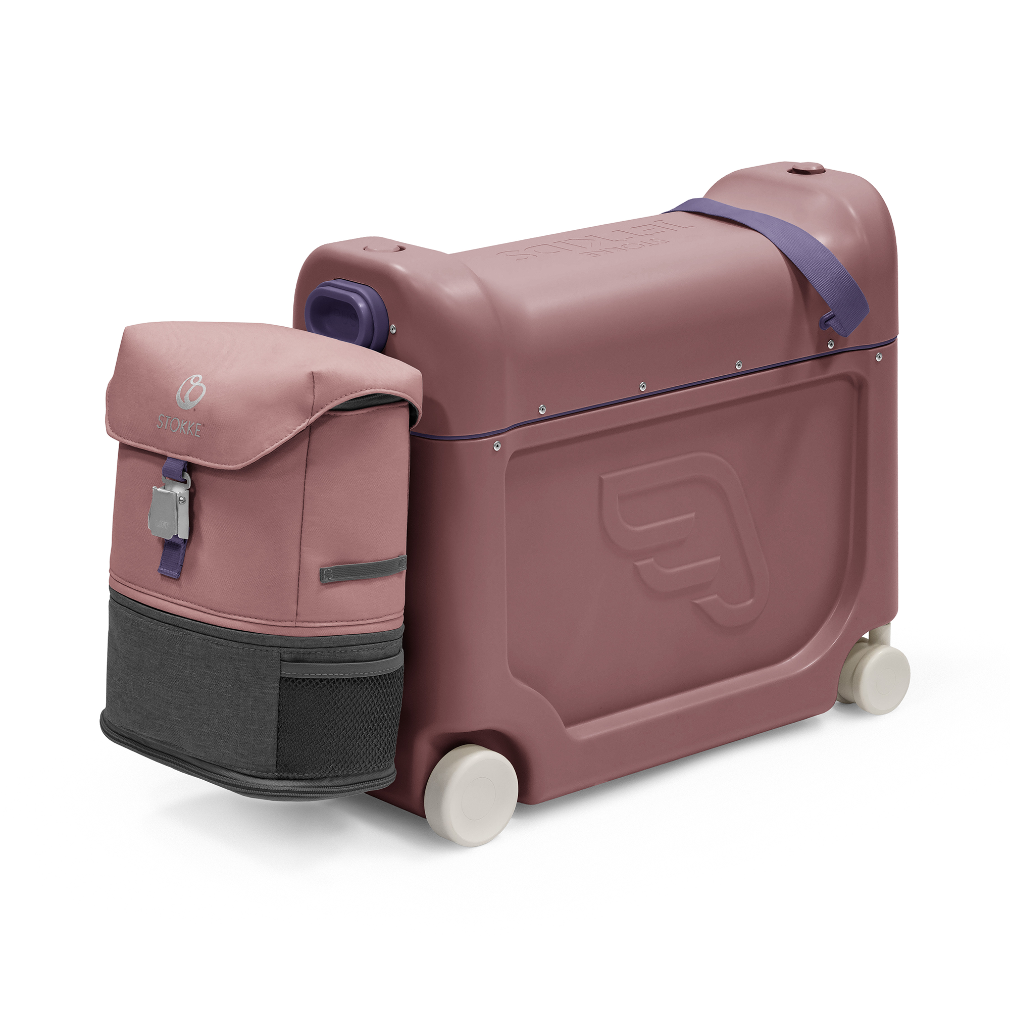 STOKKE Jetkids™ Bundle BedBox™ & Crew Back Pack Hazy Lilac | in