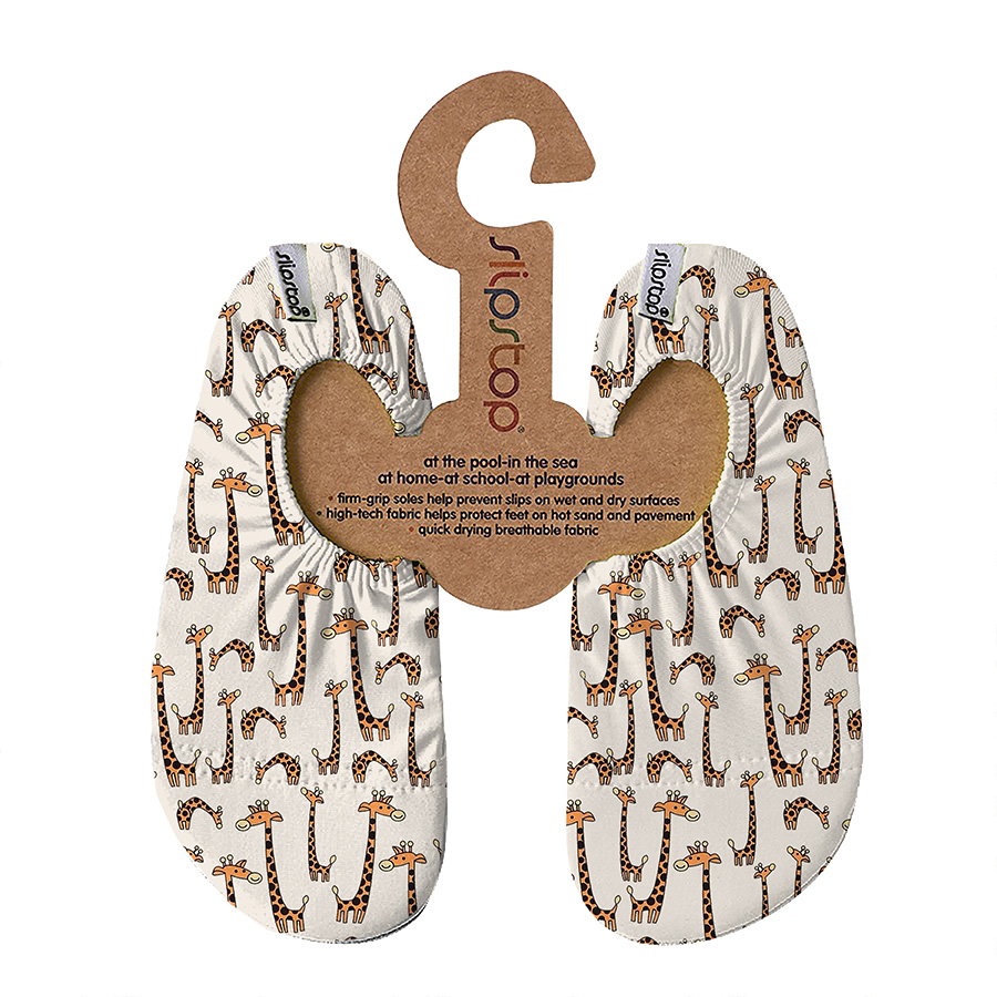 Badeschuhe, slipstop, Beige – Besonderheit: Sohle aus 13% Baumwolle