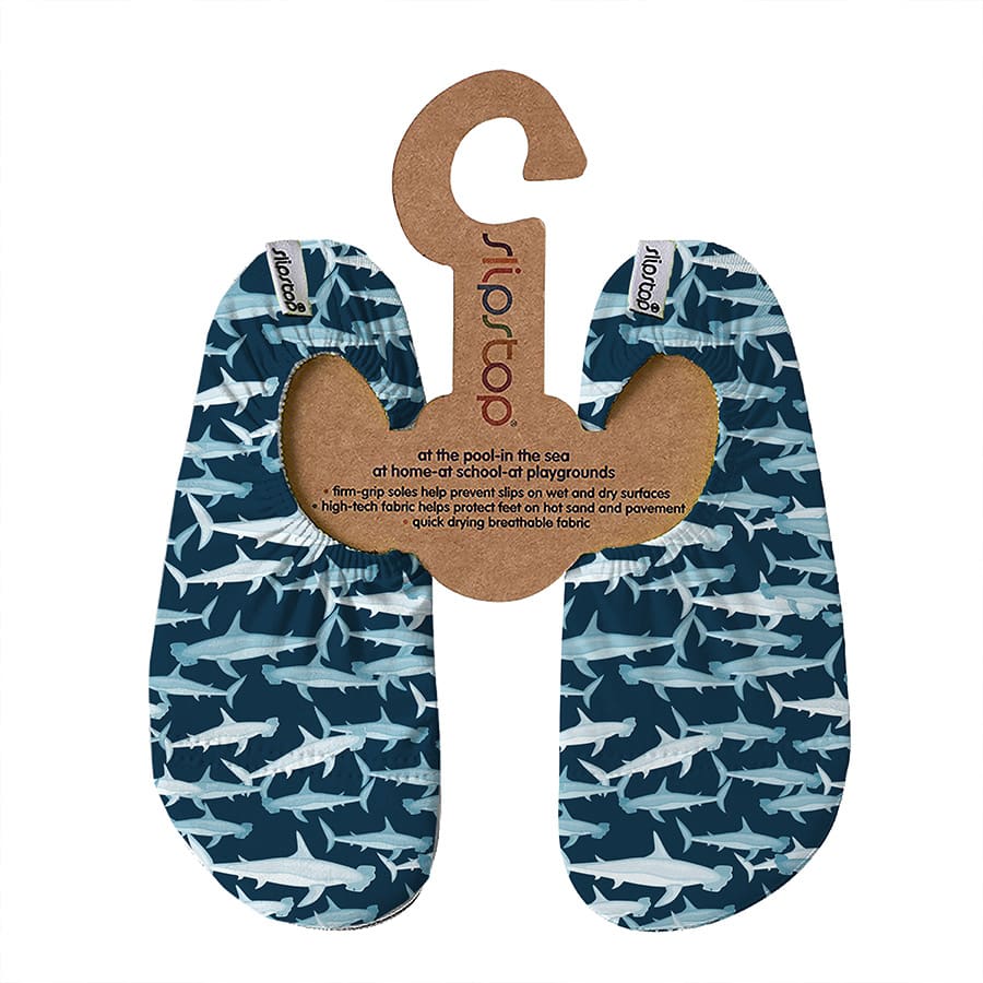 Badeschuhe, slipstop, Blau – Besonderheit: Sohle aus 13% Baumwolle