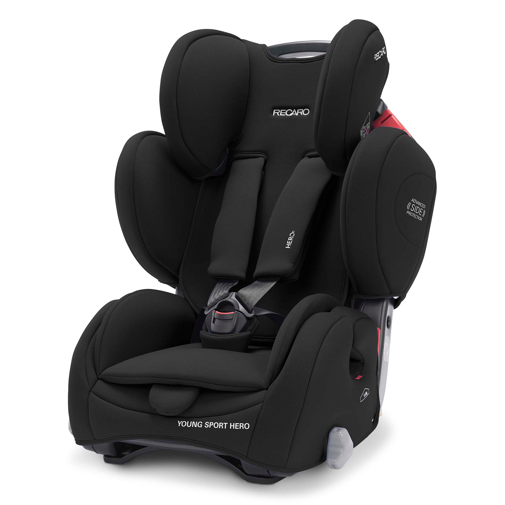 く*☆様 RECARO チャイルドシート Young Sport RECARO Young Sport Hero Core Deep Black | mit 3-Punkt Fahrzeuggurt