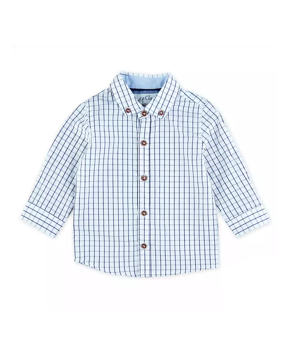 Hemd Karo Classic Boys FEETJE Weiß Blau M2007569903801 7